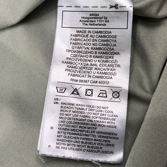 Adidas Womens Active,Yoga, Athletic Tee Shirt Tropical Plus Sz 1X Green & White - Picture 7 of 7